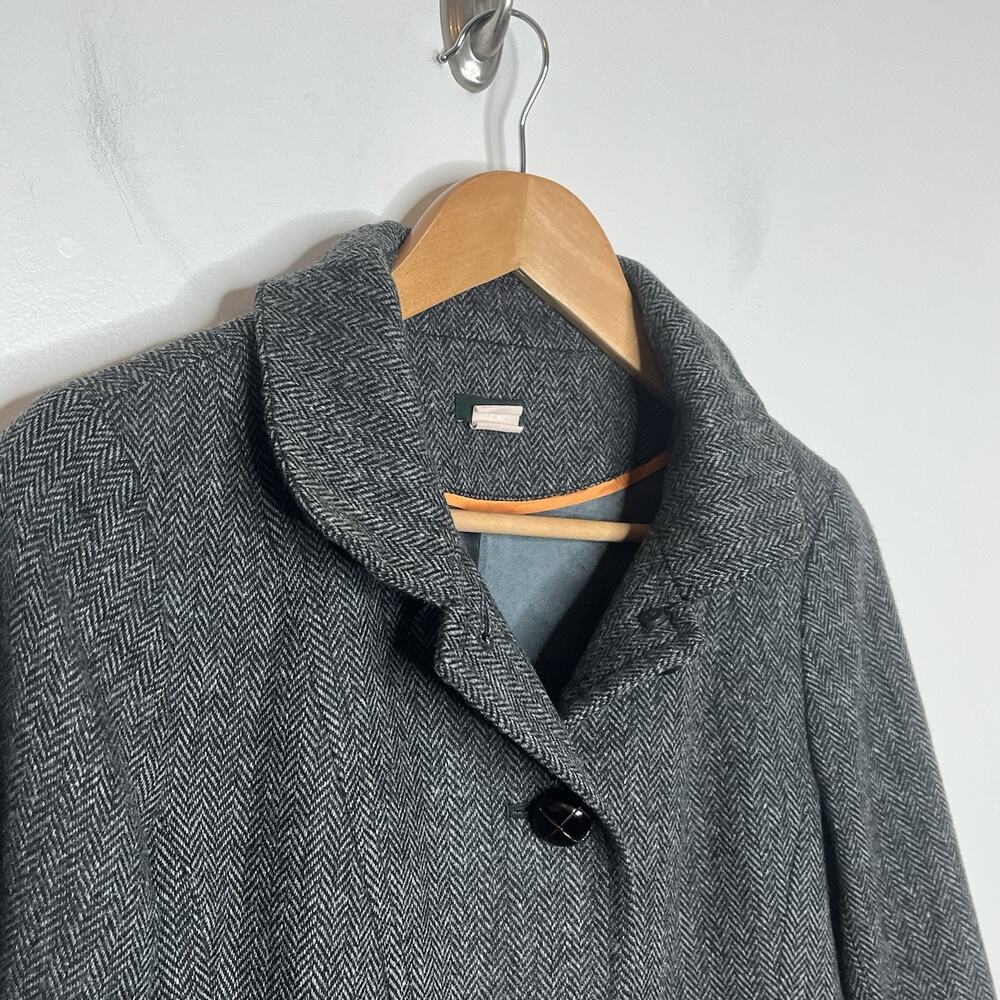 J Crew Womens Herringbone Wool Blazer Size 6 Preppy Old Money Academia - Picture 2 of 7